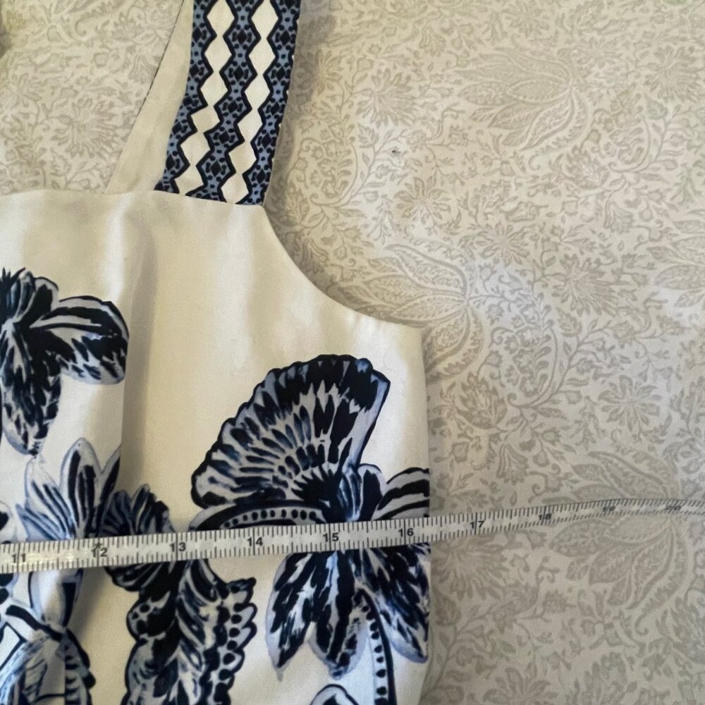 Vince Camuto Blue Floral Dress - size 10 - Picture 3 of 9